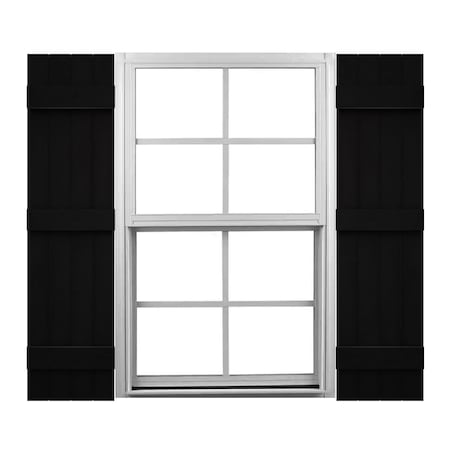Ekena Millwork Mid-America Vinyl, Standard Size Four Board Joined Shutters, 31459002, PR 00031459002